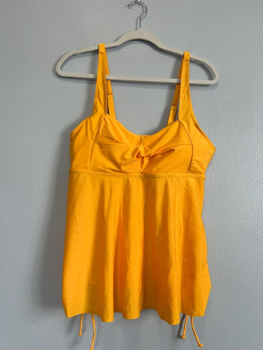 Yellow Tankini Swim Top with Built-In Support and cute boy shorts to match. XL
